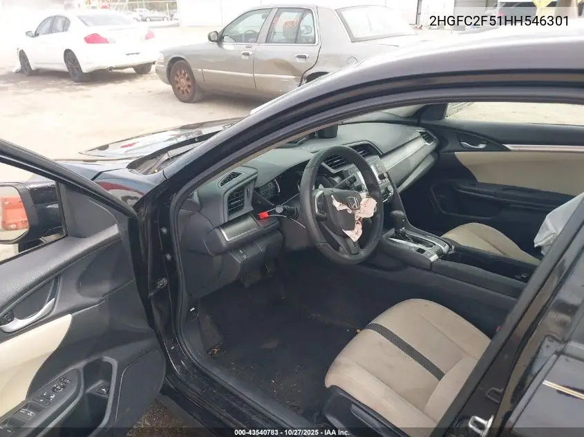 2HGFC2F51HH546301 2017 Honda Civic Lx
