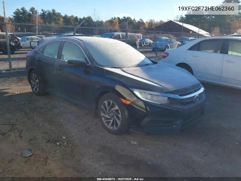 19XFC2F72HE062360 2017 Honda Civic Ex