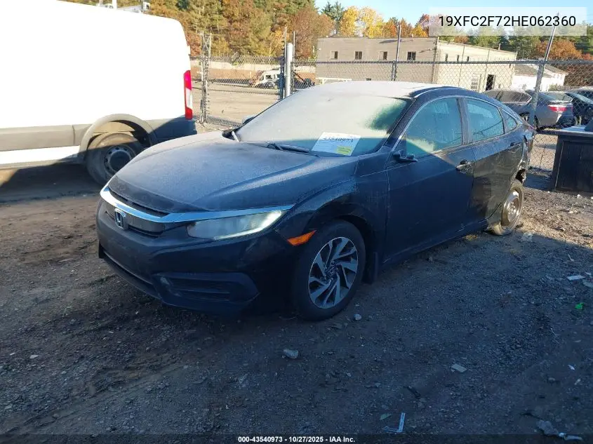 19XFC2F72HE062360 2017 Honda Civic Ex