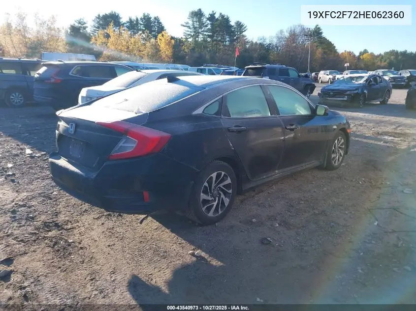 19XFC2F72HE062360 2017 Honda Civic Ex