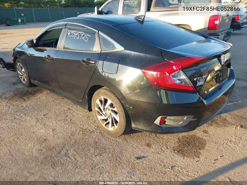 19XFC2F85HE052866 2017 Honda Civic Ex