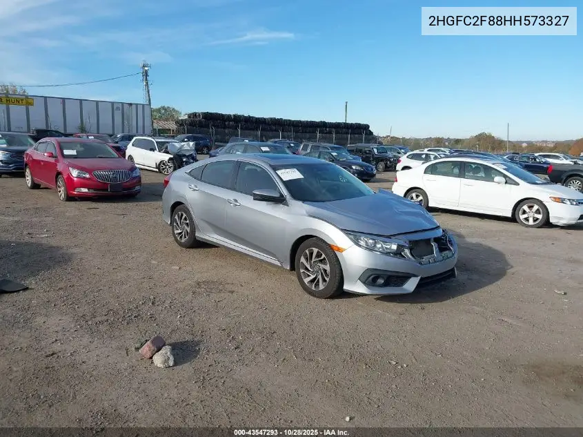 2HGFC2F88HH573327 2017 Honda Civic Ex