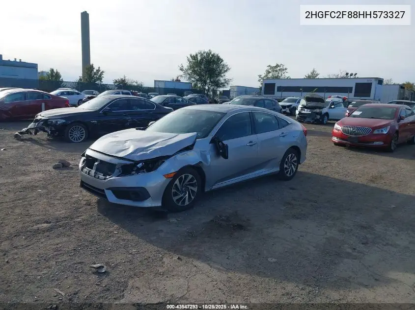 2HGFC2F88HH573327 2017 Honda Civic Ex