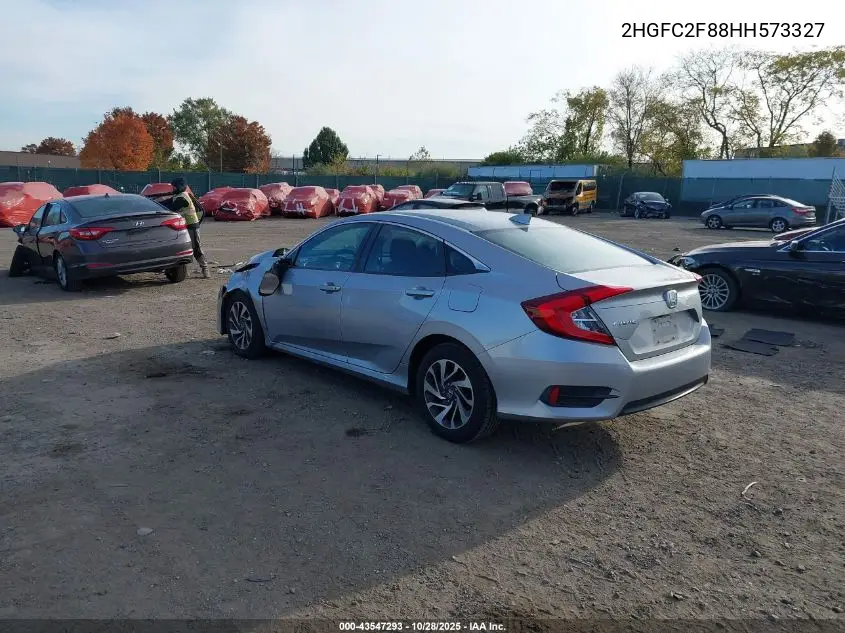 2HGFC2F88HH573327 2017 Honda Civic Ex