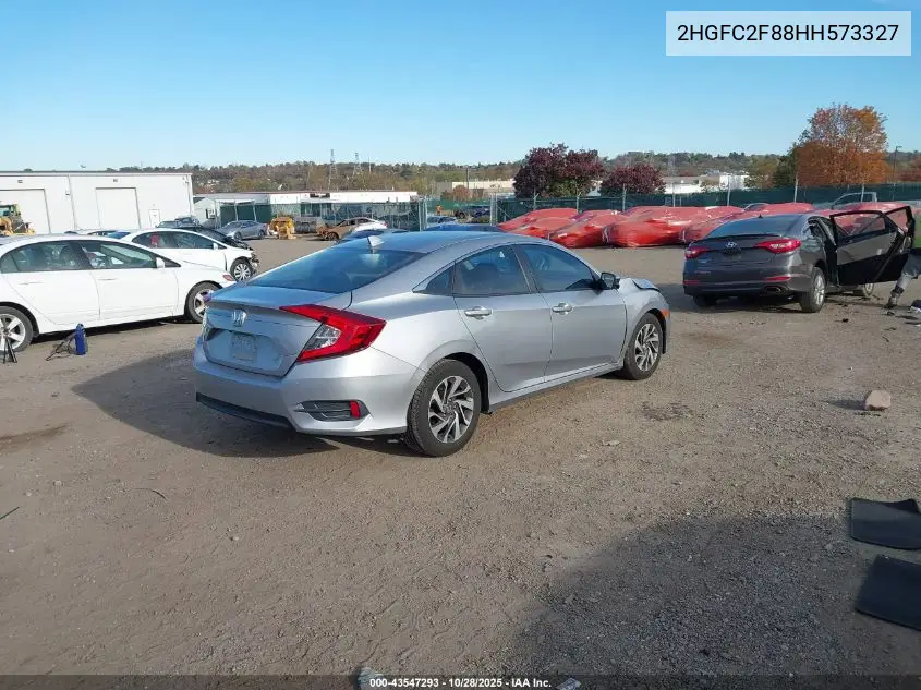2HGFC2F88HH573327 2017 Honda Civic Ex