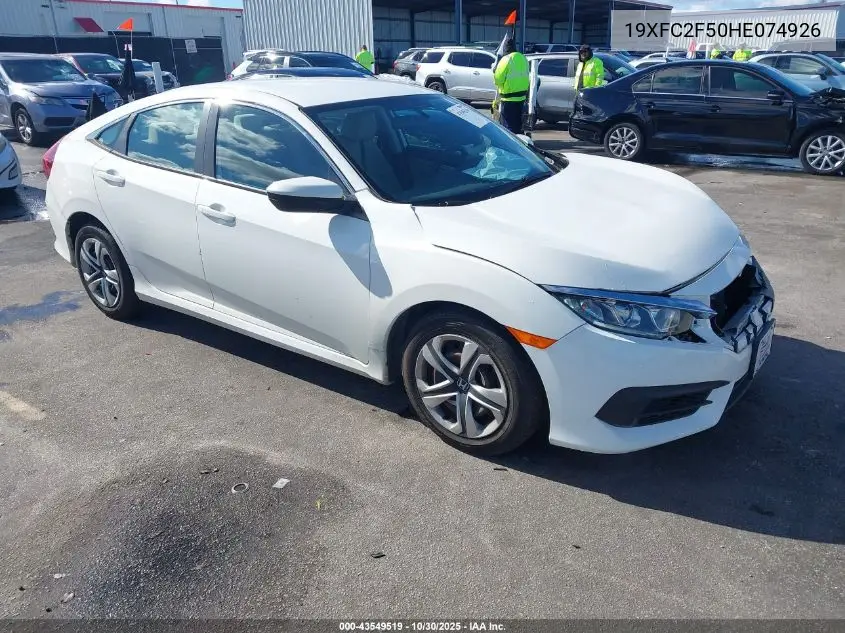 19XFC2F50HE074926 2017 Honda Civic Lx