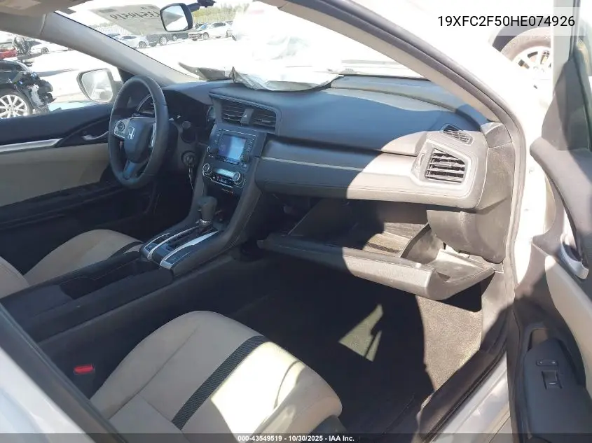 19XFC2F50HE074926 2017 Honda Civic Lx