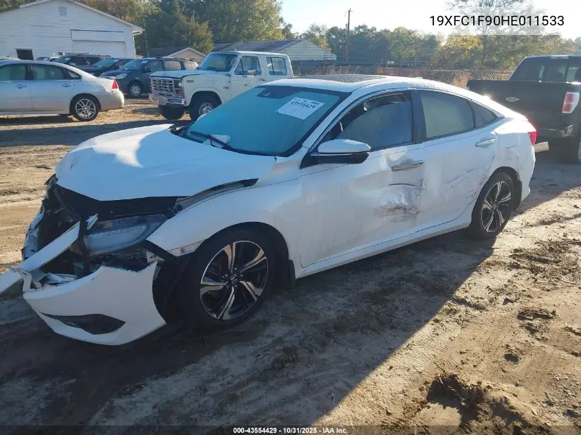 19XFC1F90HE011533 2017 Honda Civic Touring