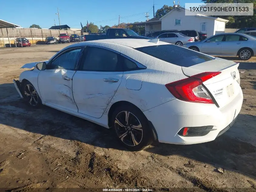 19XFC1F90HE011533 2017 Honda Civic Touring