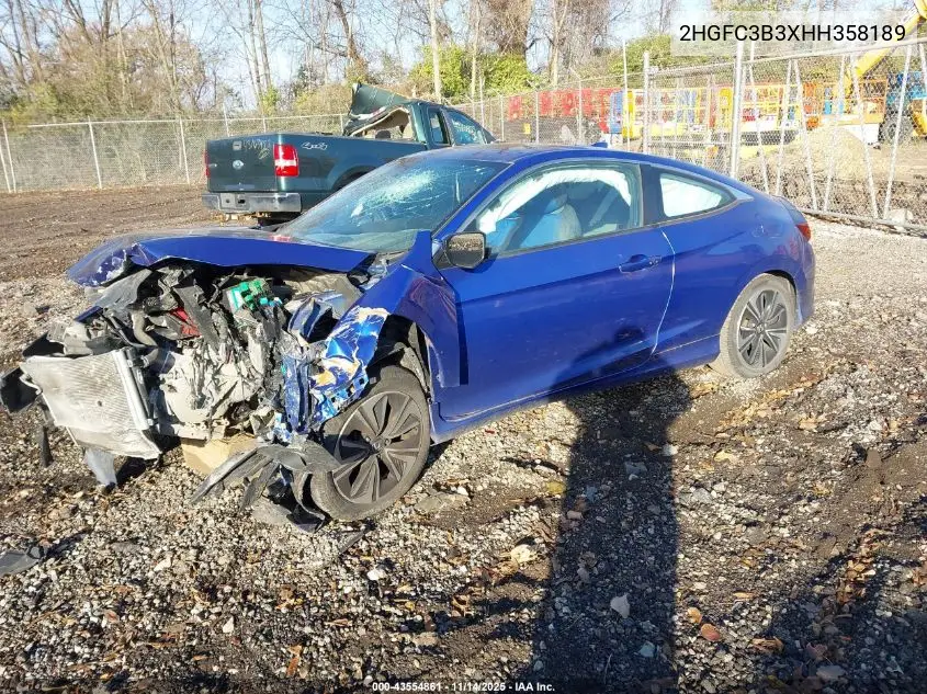 2HGFC3B3XHH358189 2017 Honda Civic Ex-T