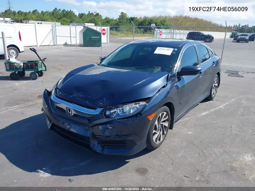 19XFC2F74HE056009 2017 Honda Civic Ex