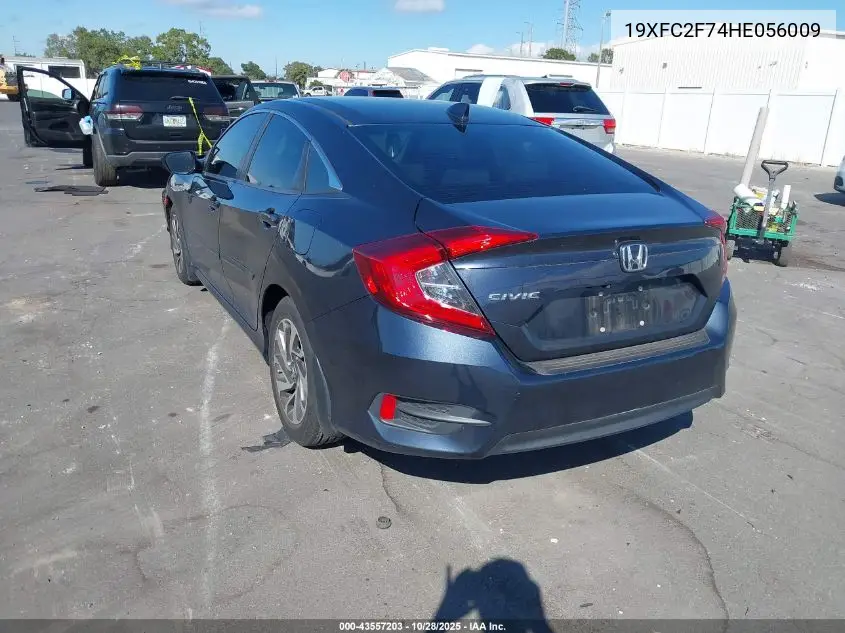 19XFC2F74HE056009 2017 Honda Civic Ex