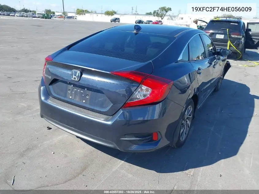 19XFC2F74HE056009 2017 Honda Civic Ex