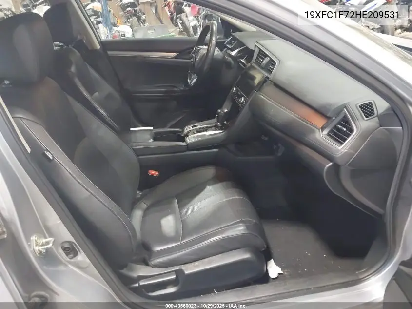 19XFC1F72HE209531 2017 Honda Civic Ex-L
