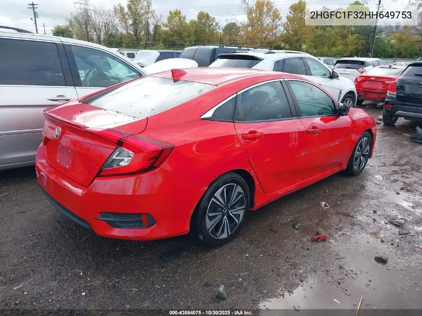 2HGFC1F32HH649753 2017 Honda Civic Ex-T