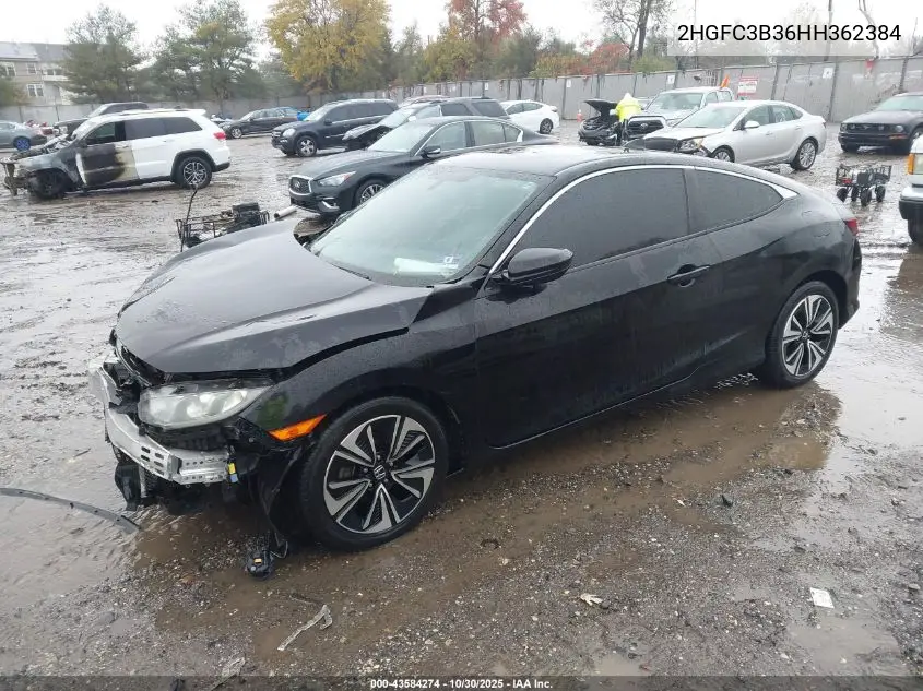 2HGFC3B36HH362384 2017 Honda Civic Ex-T