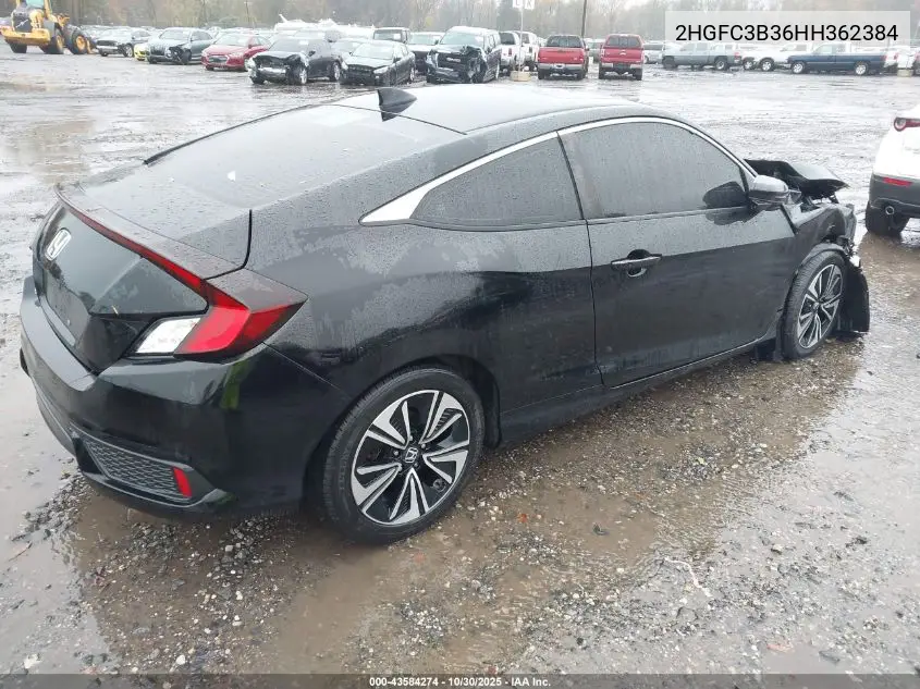 2HGFC3B36HH362384 2017 Honda Civic Ex-T