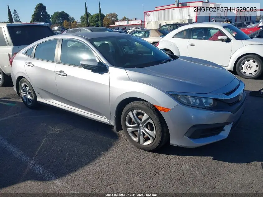 2HGFC2F57HH529003 2017 Honda Civic Lx