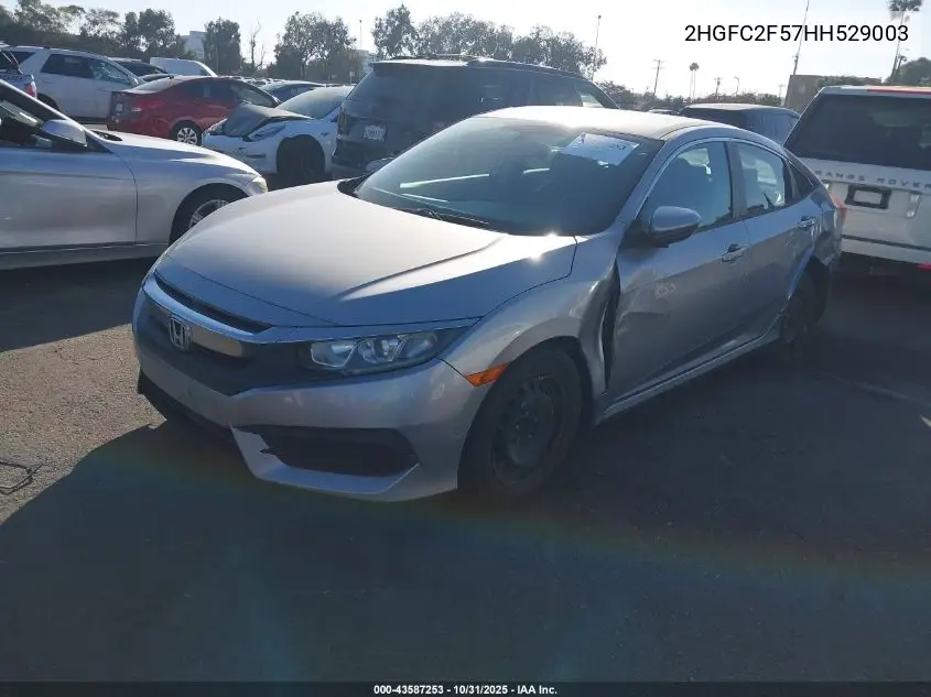 2HGFC2F57HH529003 2017 Honda Civic Lx