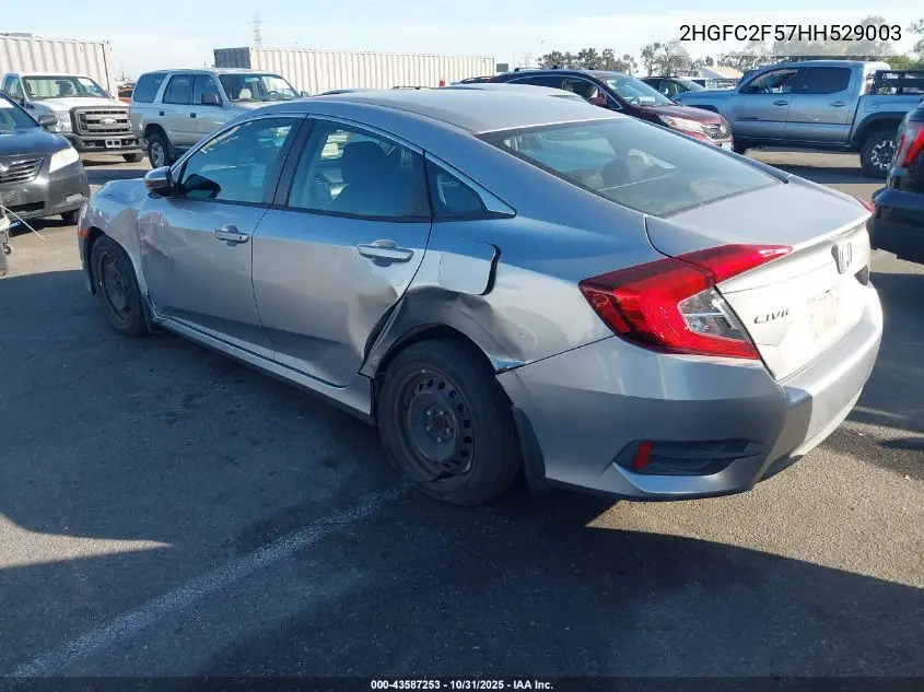 2HGFC2F57HH529003 2017 Honda Civic Lx