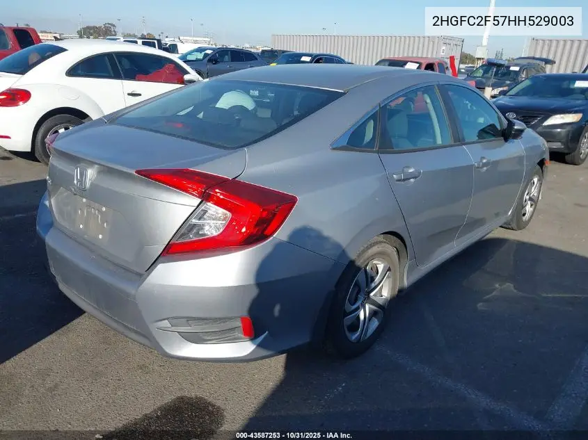 2HGFC2F57HH529003 2017 Honda Civic Lx