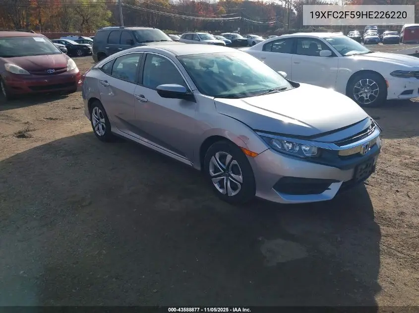 19XFC2F59HE226220 2017 Honda Civic Lx