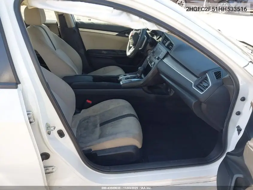 2HGFC2F51HH533516 2017 Honda Civic Lx