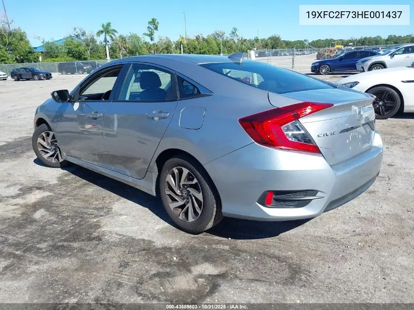 19XFC2F73HE001437 2017 Honda Civic Ex