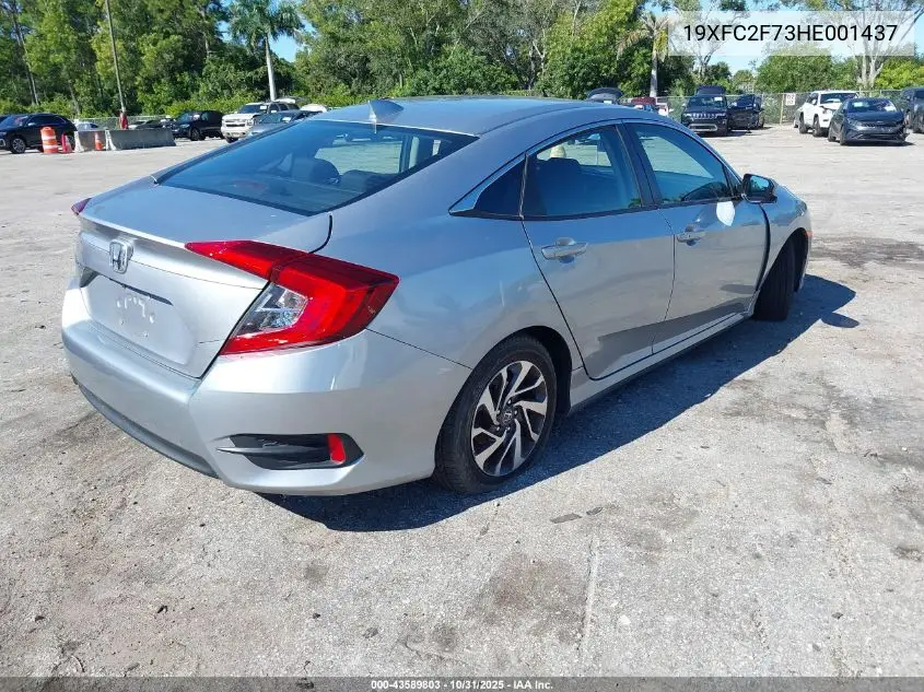19XFC2F73HE001437 2017 Honda Civic Ex