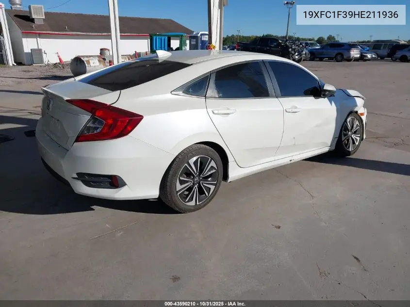 19XFC1F39HE211936 2017 Honda Civic Ex-T