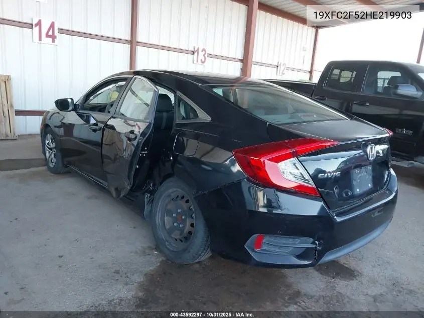 19XFC2F52HE219903 2017 Honda Civic Lx