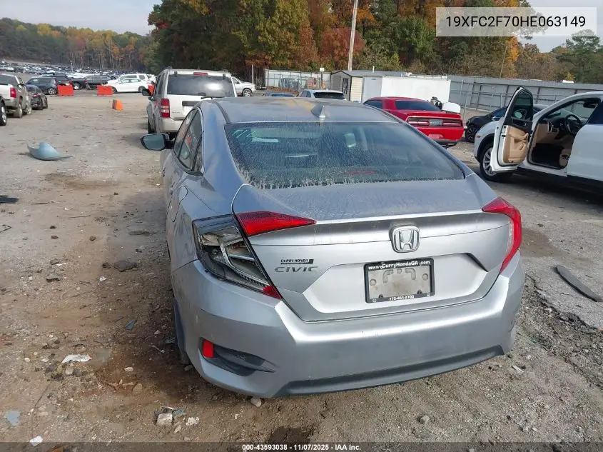 19XFC2F70HE063149 2017 Honda Civic Ex