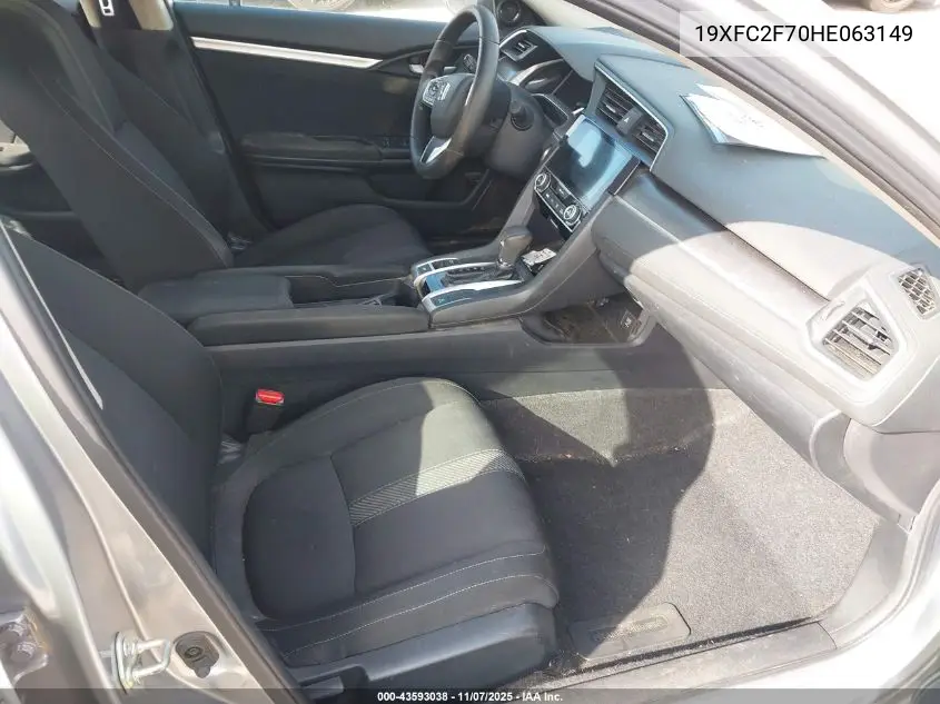 19XFC2F70HE063149 2017 Honda Civic Ex