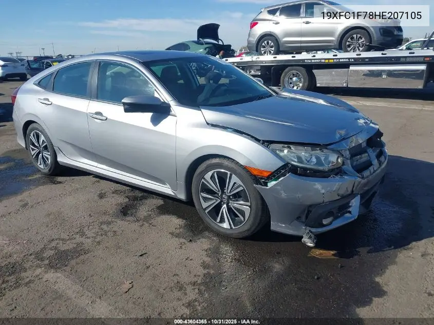 19XFC1F78HE207105 2017 Honda Civic Ex-L