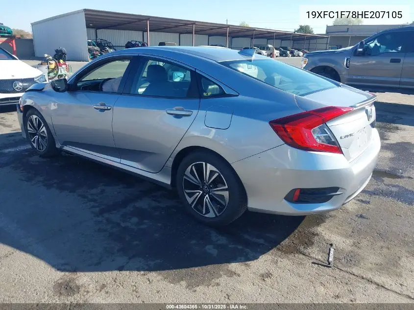 19XFC1F78HE207105 2017 Honda Civic Ex-L