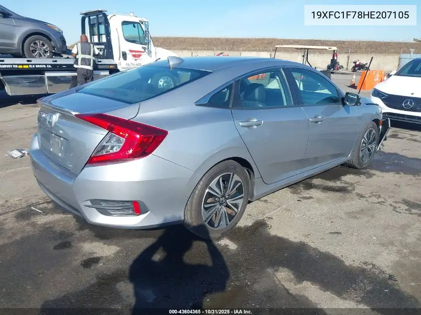 19XFC1F78HE207105 2017 Honda Civic Ex-L