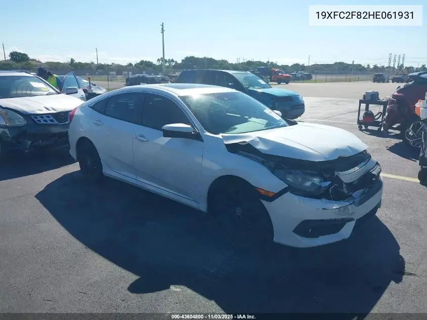 19XFC2F82HE061931 2017 Honda Civic Ex