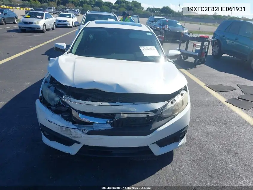 19XFC2F82HE061931 2017 Honda Civic Ex