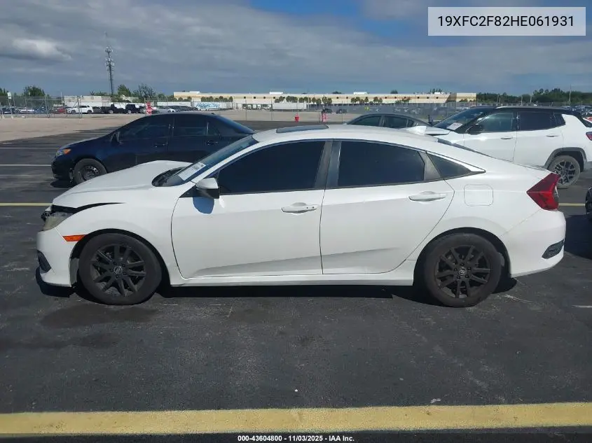 19XFC2F82HE061931 2017 Honda Civic Ex