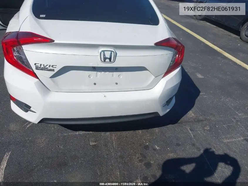 19XFC2F82HE061931 2017 Honda Civic Ex