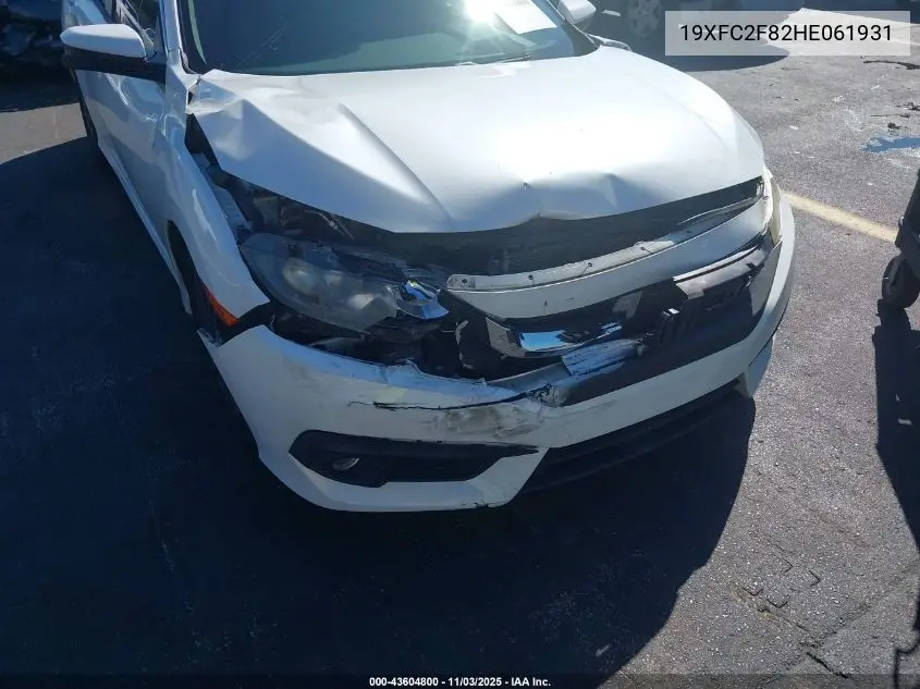 19XFC2F82HE061931 2017 Honda Civic Ex