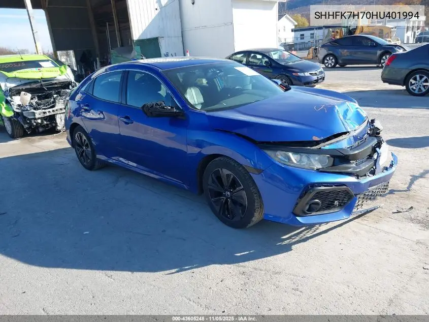SHHFK7H70HU401994 2017 Honda Civic Ex-L