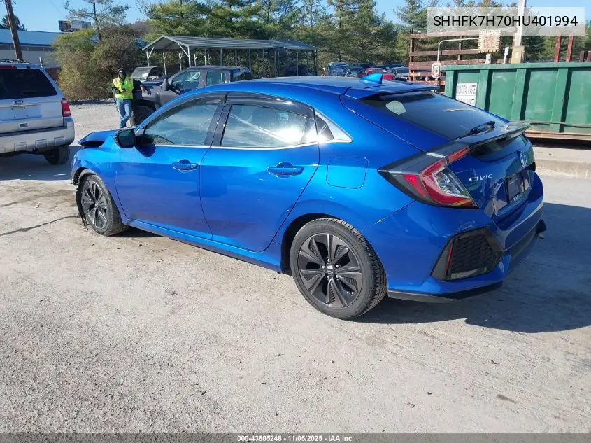 SHHFK7H70HU401994 2017 Honda Civic Ex-L