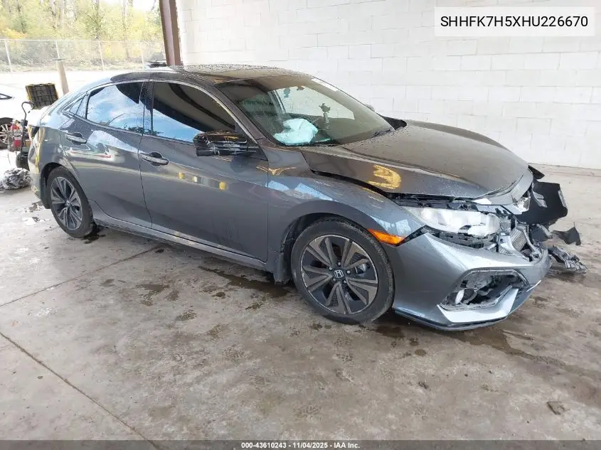 SHHFK7H5XHU226670 2017 Honda Civic Ex