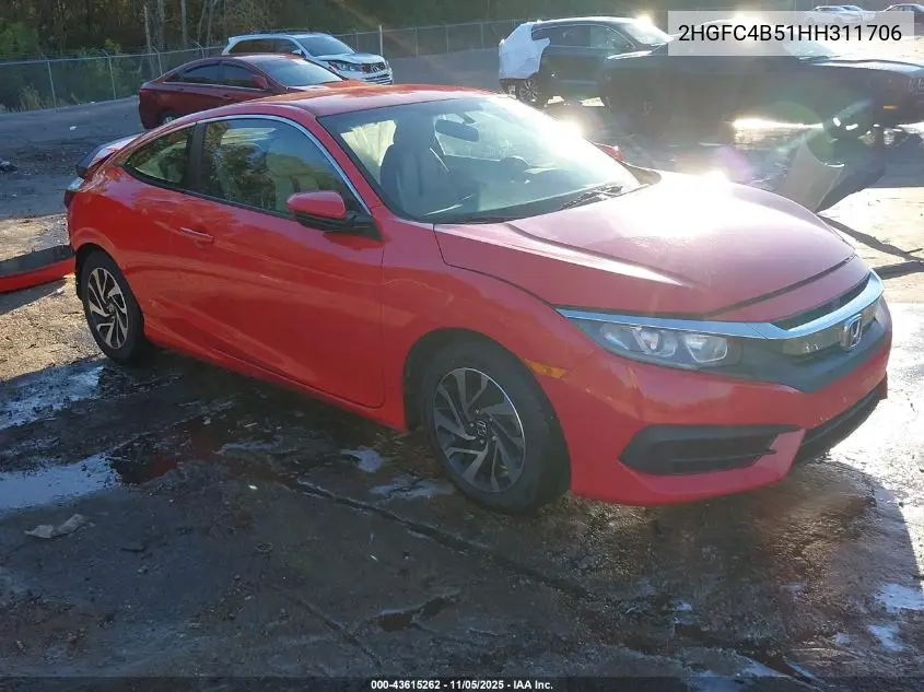 2HGFC4B51HH311706 2017 Honda Civic Lx