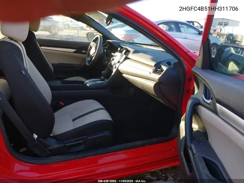 2HGFC4B51HH311706 2017 Honda Civic Lx