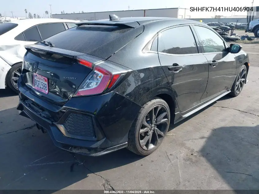 SHHFK7H41HU406904 2017 Honda Civic Sport