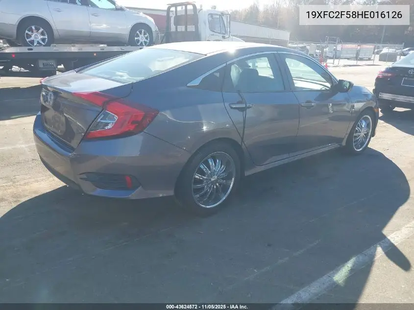 19XFC2F58HE016126 2017 Honda Civic Lx