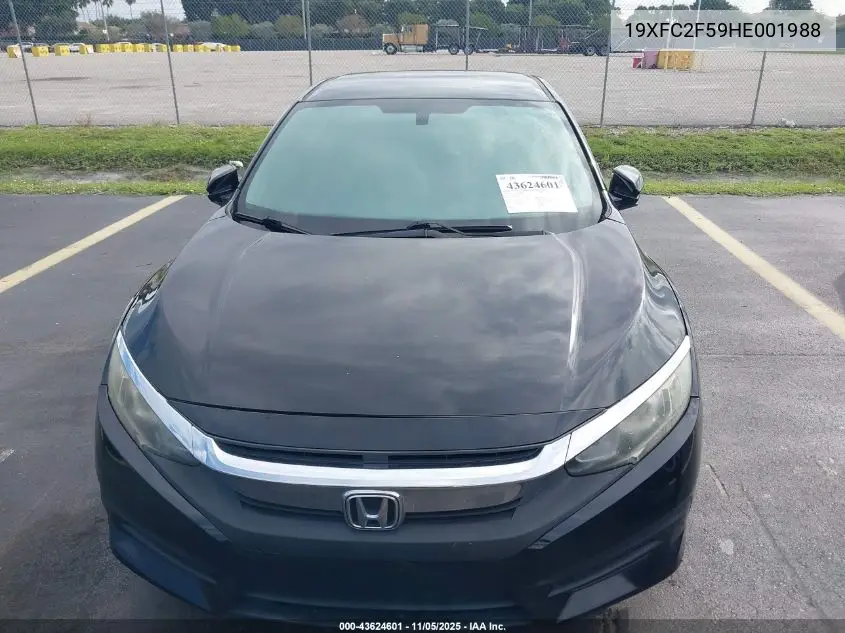 19XFC2F59HE001988 2017 Honda Civic Lx