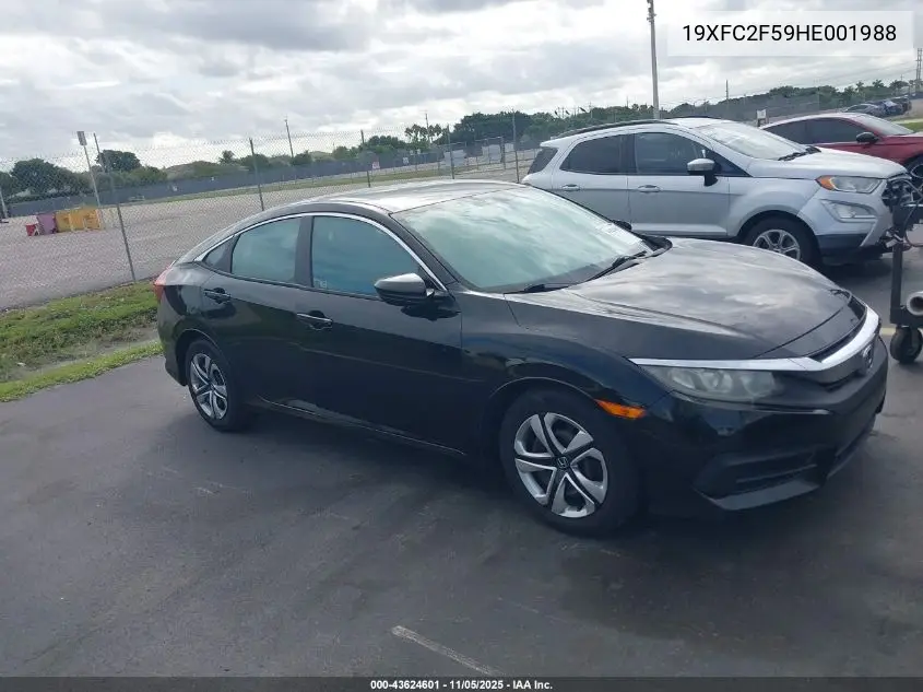 19XFC2F59HE001988 2017 Honda Civic Lx